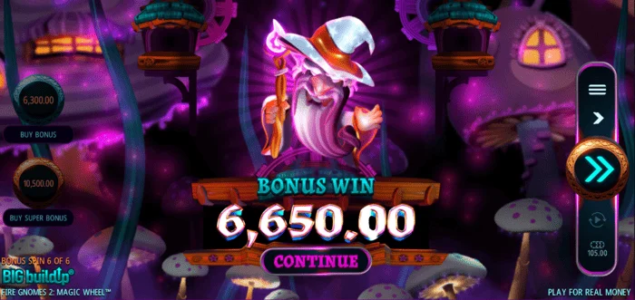 Fire Gnomes 2 Magic Wheel – bonusa laimests
